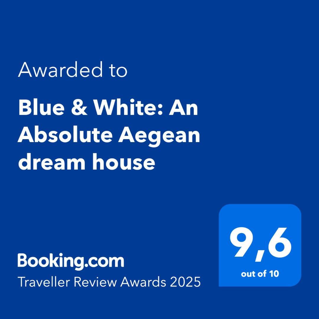 Вілла Blue & White: An Absolute Aegean Dream House Galini  Екстер'єр фото